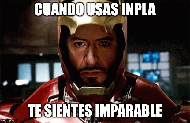 Tony Stark activando su traje: "Cuando usas Inpla; te sientes imparable".